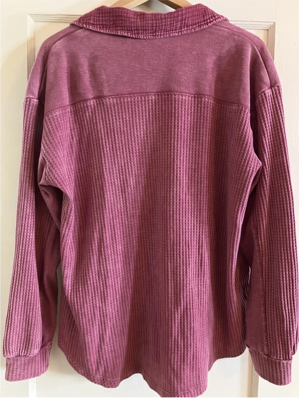 NWT Briggs New York Corduroy Button-Front Shirt Jacket in Mauve Pink Size XL - Picture 7 of 16